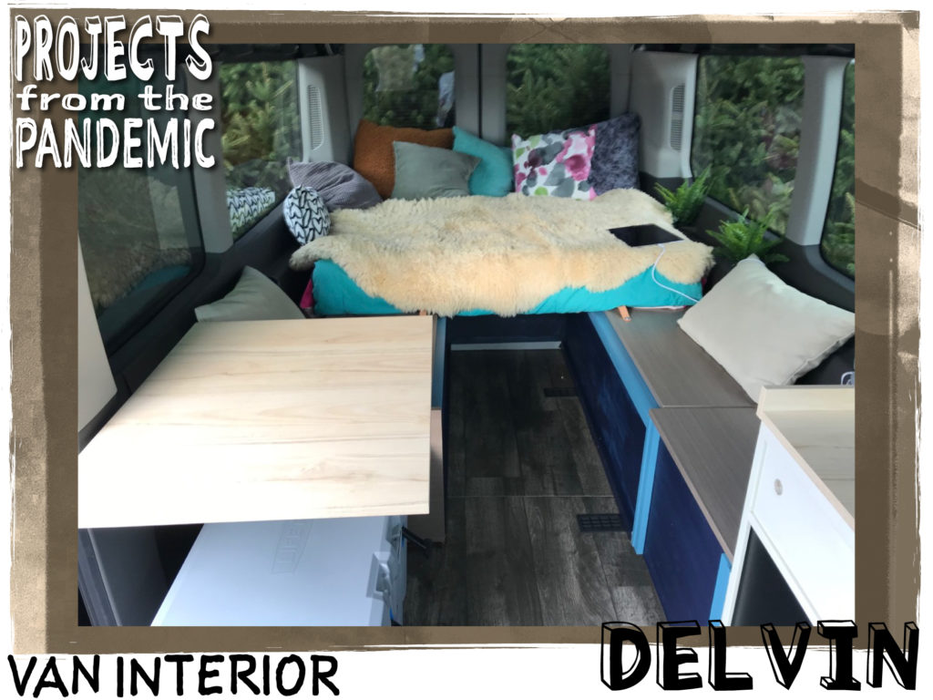 Van Interior - Submitted by Delvin - Living the van life with a van camper conversion.