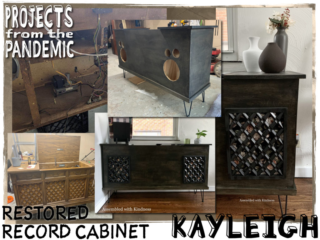 Restored Record Cabinet - Submitted by Kayleigh & Anthony - A cherished family relic gets a new look and inspires new hobbies.
