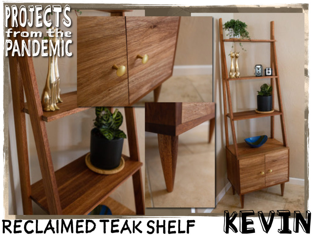 Reclaimed Teak Shelf - Submitted by Kevin - Made more from less with an incomplete modular shelving unit.