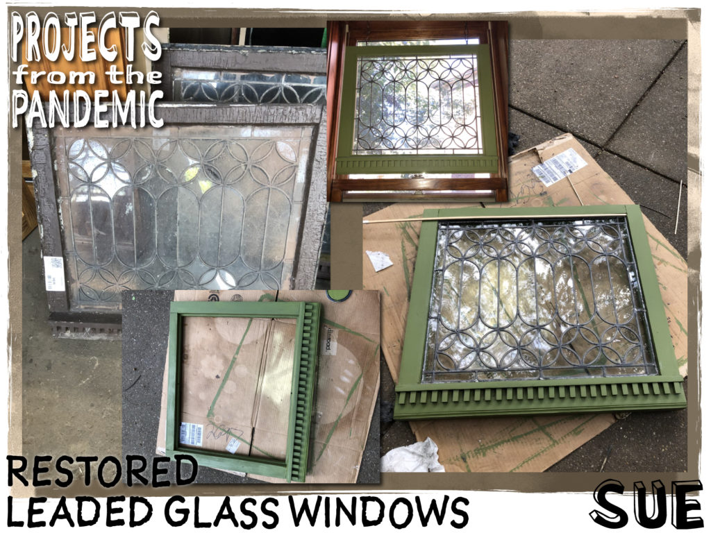 Restored Leaded Glass Windows - Submitted by Sue - The craftsmanship of these old leaded glass windows were worth taking the time to save.