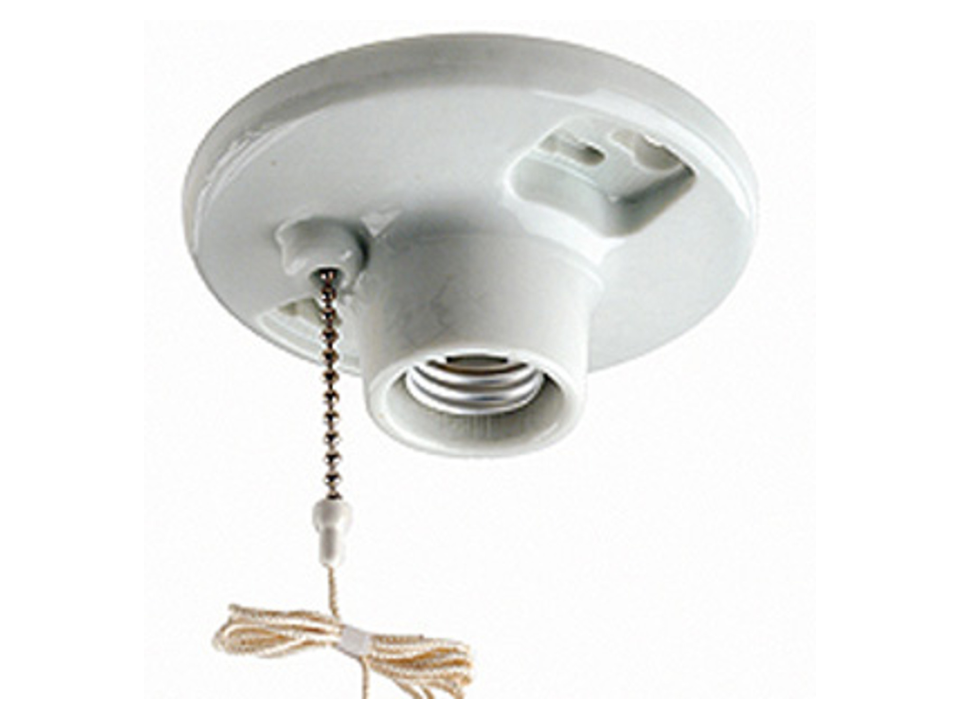 Hardware Electrical Leviton Porcelain Lampholder (Surplus) Construction Junction