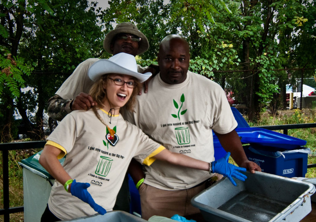 Zero Waste Crew volunteers at the Big Pour.