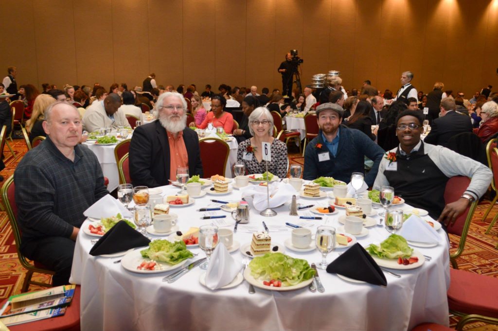 Representatives of CJ and Goodiwl at the Goodwill Power of Work Awards.