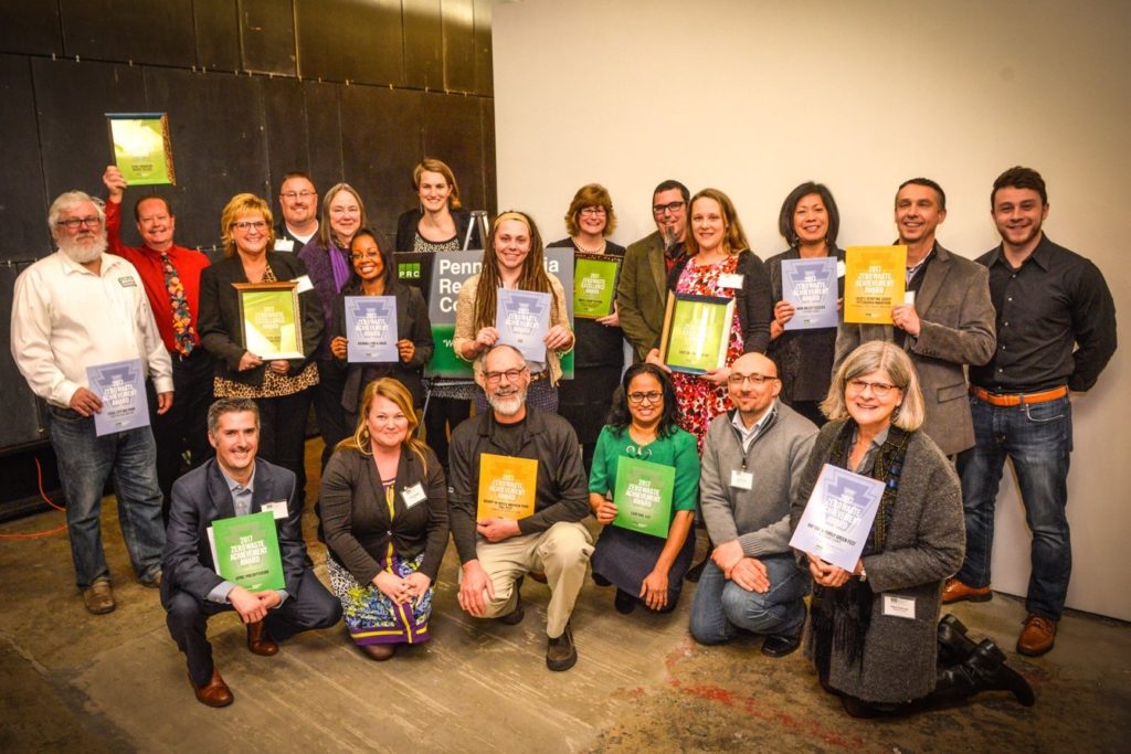 The 2018 PRC Zero Waste Awards recipients. 