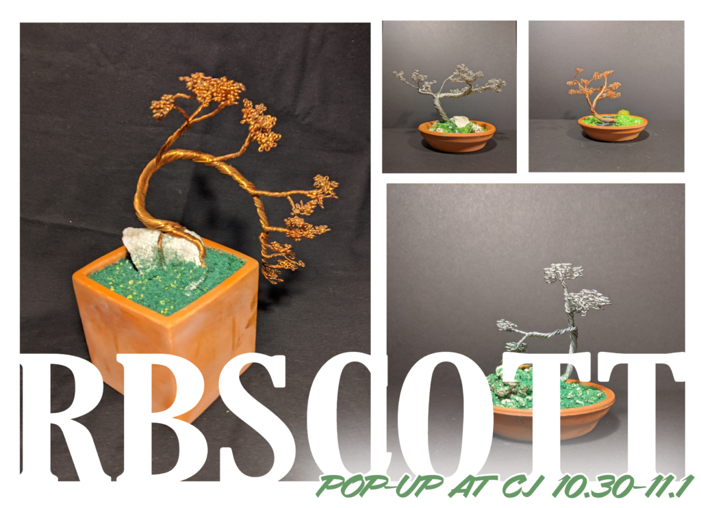 RBScott Pop-up Shop images and dates - click for info