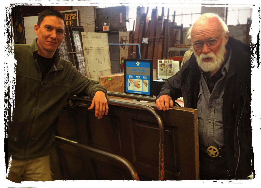 Customers purchase the one millionth door sold at CJ.