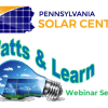 Pennsylvania Solar Center Watts & Learn Webinar Series logos