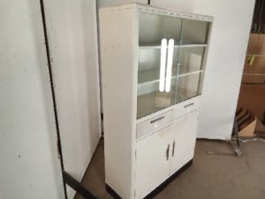 China Cabinet - Artcrest Metal W/ Sliding Glass Doors (Vintage