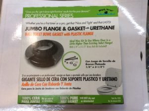 New Retail Stock Plumbing - Black Swan Jumbo Wax Toilet Bowl Gasket w/Flange Kit