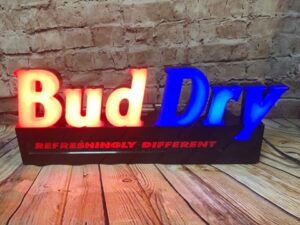 Specialty Collectible - Bud Dry - Bar Light