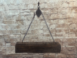 Specialty Collectible - Hanging Barn Beam - Steel / Wood