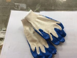 New Retail Stock Hardware - Work Gloves Blue Latex Dipped - Pair
