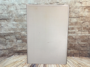 Pegboard - In Steel Frame w/Slotted Standards