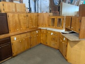 Kitchen Cabinet SET - 10 Pc, Light Finish  Plywood