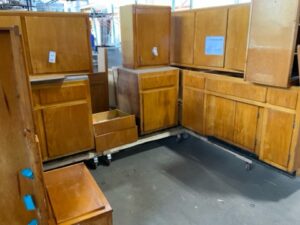 7 PC Kitchen Cabinet Set, Flat Front Plywood Box