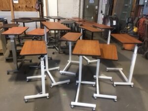 Table - Over Bed Table - Adjustable - Mobile