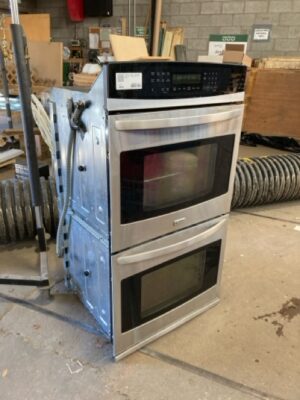 Wall Oven - Kenmore - 79048123800, Double Oven - Black Stainless Steel