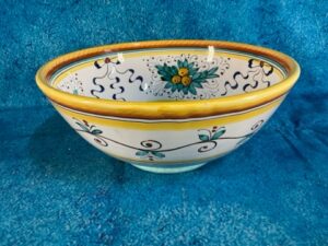 Specialty Collectible - Fima Deruta - Medium Serving Bowl, Festone