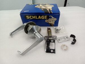 Door Knob Set - Schlage F10 ELA 626 Passage Knob Satin Chrome (Surplus)