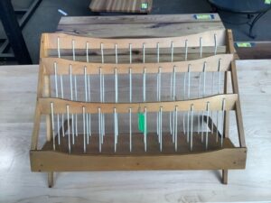 Built Rite - Mid Century Modern, Newspaper Rack - Maple & Rope