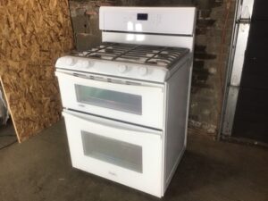 Range - Whirlpool - W10694071C - Gas - 4 Burner - Double Oven  - White