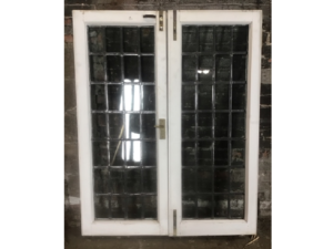 Leaded Glass - Hinged Window Pair
