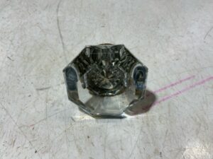 Door Knob - P. F. Corbin - Eight Point Octagon , Convex Manganese Glass