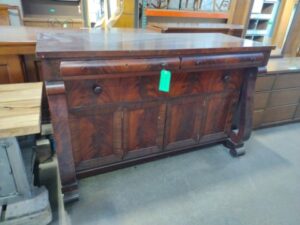 REDUCED Buffet - Sideboard, Antique Mahogany Buffet, 3 Drawer