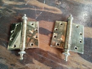 Door Hardware Hinge - Hager - 4 Screw, Urn Tip Solid Brass
