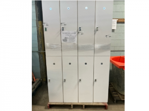Storage Locker - 2 Tier - Lockable - Veneered Particle Board