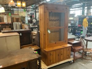 Home / Office - Handmade Pine Gun Display Cabinet, Fits 9