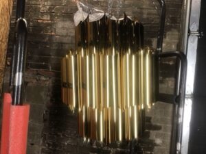 Lighting Chandelier - Italian Concept - KM0847P-5 -  Brass Fluted Chandelier