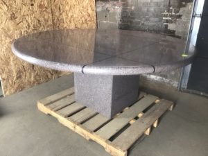 REDUCED Table - Large - Round w/Square Base - Granite
