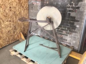 Specialty Collectible - Handmade - Foot Treadle - Grinding Stone Assembly
