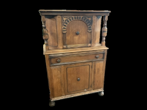 Buffet - Sideboard - Jacobean Oak Serving Cabinet