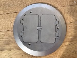 Lighting Fixtures - Leviton - FBC2F-N, Floor Box Cover Plate Nickel