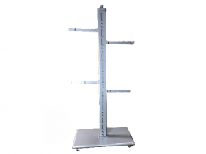Retail Fixture - 2 Way Clothes Display Stand With Wheels