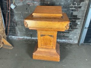 Podiums / Lecterns - Church Lecturn, With Newer Extension  Solid Oak